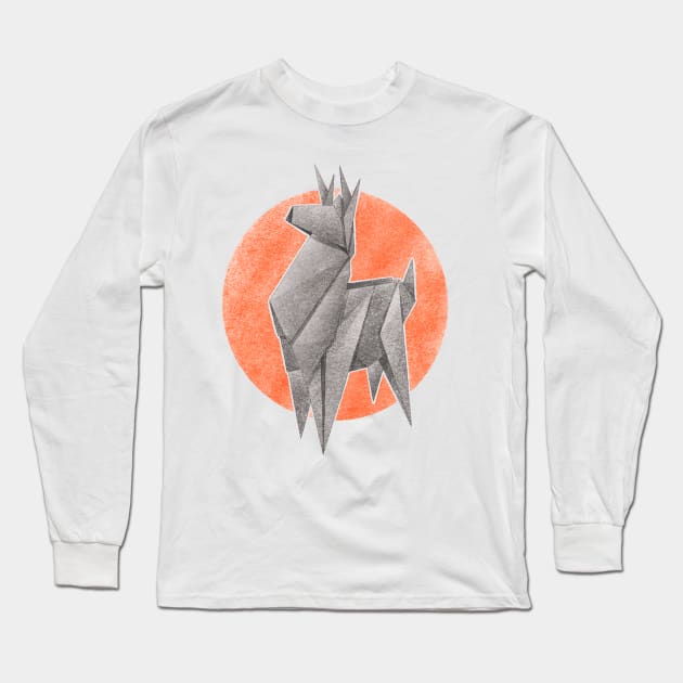 Origami deer Long Sleeve T-Shirt by Anton_kiyas